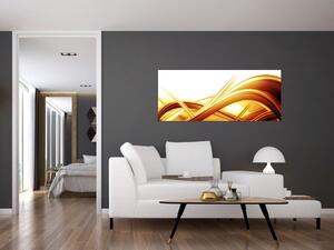 Slika -Žuta apstrakcija (120x50 cm)
