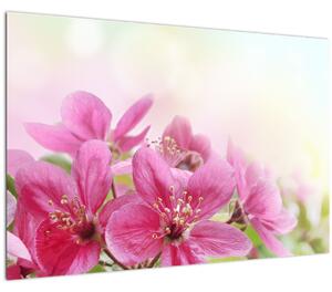 Slika - Ružičasto cvijeće (90x60 cm)