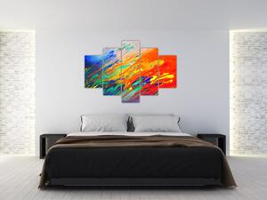 Slika - Apstrakcija u boji (150x105 cm)