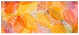 Slika - Pozadina sa jesenskim lišćem (120x50 cm)