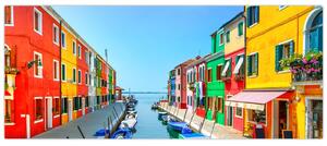 Slika - Otok Burano, Venecija, Italija (120x50 cm)