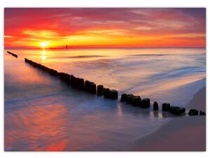 Slika - Zalazak sunca, Baltičko more, Poljska (70x50 cm)
