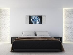 Slika - Leptir na zidu (120x50 cm)