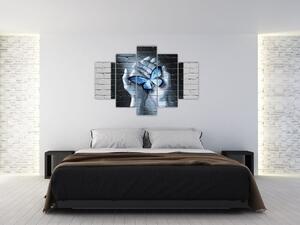 Slika - Leptir na zidu (150x105 cm)