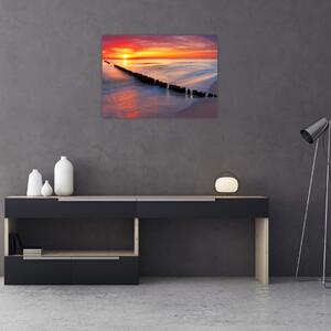 Slika - Zalazak sunca, Baltičko more, Poljska (70x50 cm)