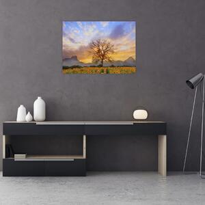 Slika - Pejzaž sa suncokretima (70x50 cm)