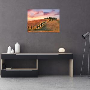 Slika - Kuća na brdu, Toskana, Italija (70x50 cm)