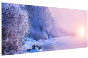 Slika - Smrznuta rijeka (120x50 cm)