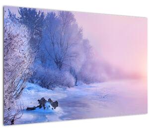 Slika - Smrznuta rijeka (90x60 cm)
