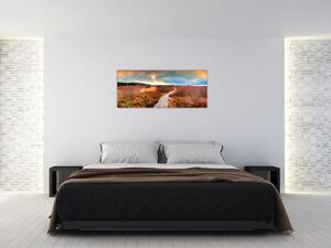 Slika - Jesenska cesta kroz krajolik (120x50 cm)
