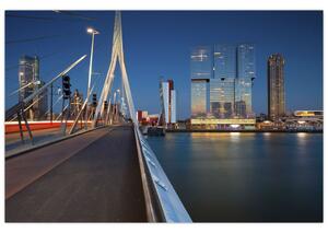 Slika - Sumrak u Rotterdamu, Nizozemska (90x60 cm)