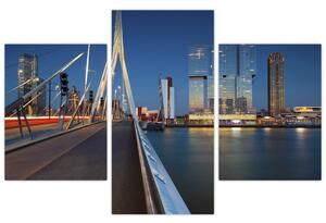 Slika - Sumrak u Rotterdamu, Nizozemska (90x60 cm)