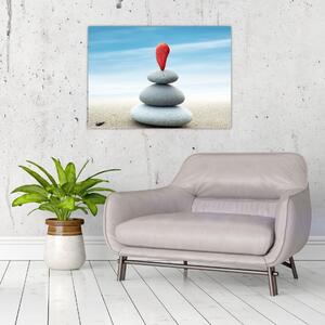 Slika - Ravnoteža s kamenjem (70x50 cm)