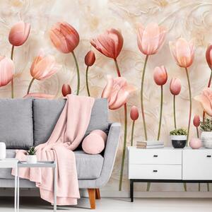 Tapeta staroružičasti tulipani