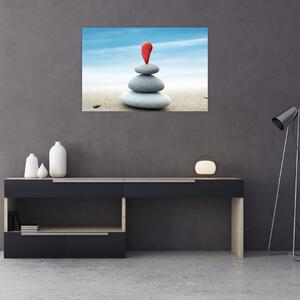Slika - Ravnoteža s kamenjem (90x60 cm)