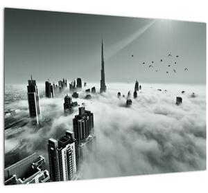 Staklena slika - Neboderi u Dubaiju (70x50 cm)