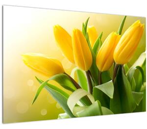 Slika - Žuti tulipani (90x60 cm)