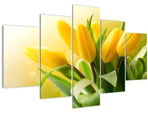 Slika - Žuti tulipani (150x105 cm)