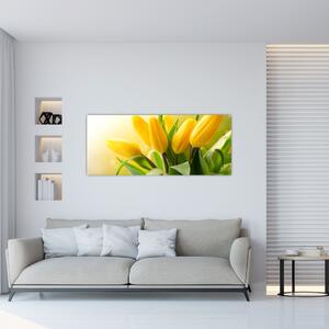 Slika - Žuti tulipani (120x50 cm)