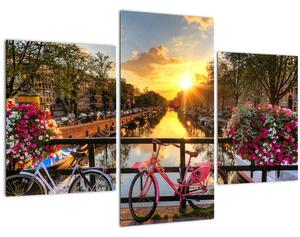 Slika - Izlazak Sunca u Amsterdamu (90x60 cm)