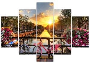 Slika - Izlazak Sunca u Amsterdamu (150x105 cm)