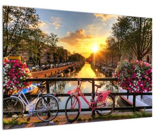 Slika - Izlazak Sunca u Amsterdamu (90x60 cm)