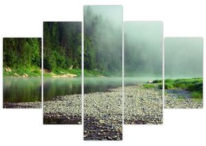Slika - Rijeka u blizini šume (150x105 cm)