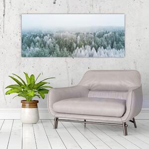 Slika - Snježni šumski vrhovi (120x50 cm)