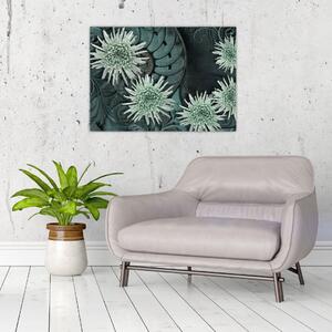 Slika - Zeleno cvijeće (70x50 cm)