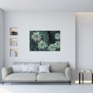 Slika - Zeleno cvijeće (90x60 cm)