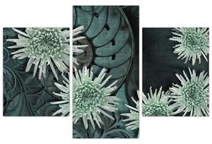 Slika - Zeleno cvijeće (90x60 cm)
