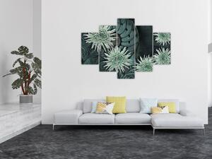 Slika - Zeleno cvijeće (150x105 cm)