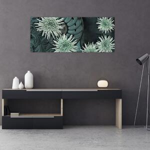 Slika - Zeleno cvijeće (120x50 cm)