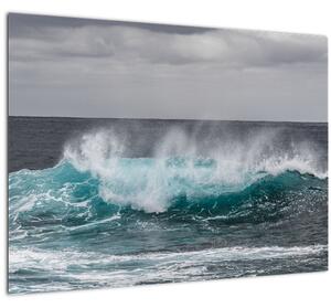 Staklena slika - Valovi u oceanu (70x50 cm)