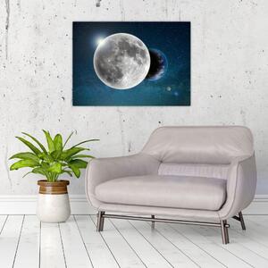 Slika - Zemlja u pomrčini Mjeseca (70x50 cm)