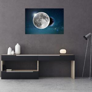 Slika - Zemlja u pomrčini Mjeseca (90x60 cm)