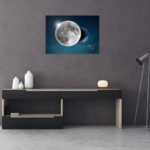 Slika - Zemlja u pomrčini Mjeseca (70x50 cm)