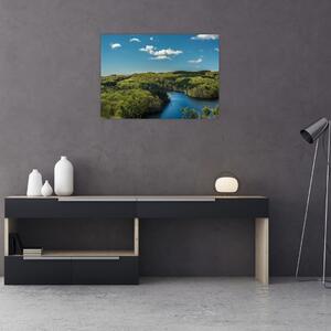 Slika - Jezero u šumi (70x50 cm)