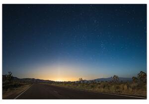 Slika - Noćno nebo iznad ceste (90x60 cm)