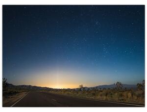 Slika - Noćno nebo iznad ceste (70x50 cm)