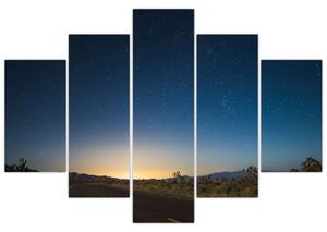 Slika - Noćno nebo iznad ceste (150x105 cm)