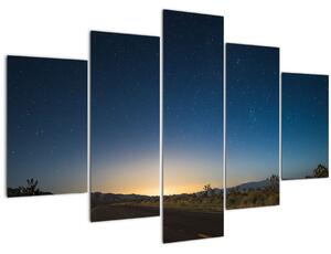 Slika - Noćno nebo iznad ceste (150x105 cm)