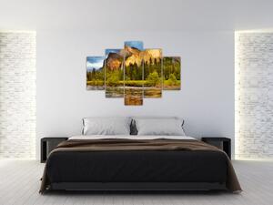 Slika - Stijene uz jezero (150x105 cm)