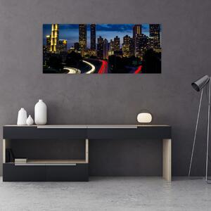 Slika - Noćni grad (120x50 cm)