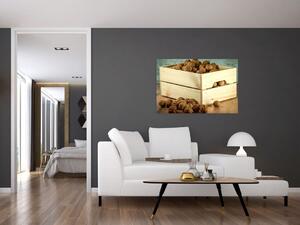Slika - Jesenska mrtva priroda s orasima (90x60 cm)