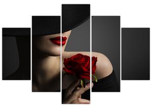 Slika - Žena s ružom (150x105 cm)