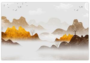 Slika - Planine u magli (90x60 cm)