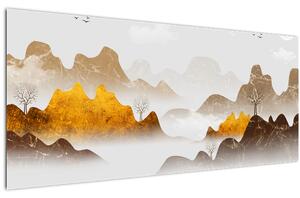 Slika - Planine u magli (120x50 cm)