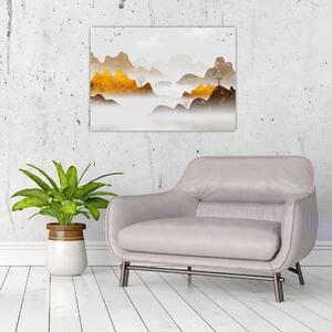 Slika - Planine u magli (70x50 cm)
