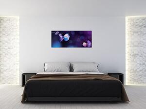 Slika - Leptiri na lavandi (120x50 cm)